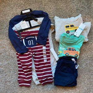 NWT Lot of 2 boys 3-piece sets LS